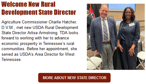 Agriculture Commissioner Hatcher and USDA Rural Development State Director Arlisa Armstrong