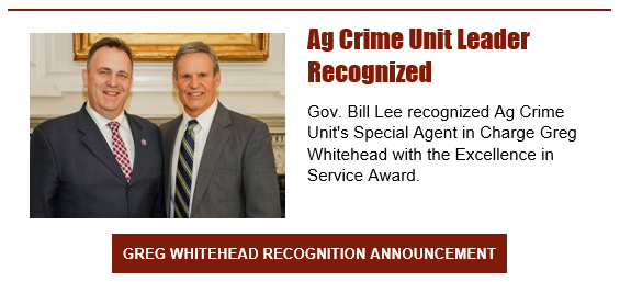 Greg Whitehead Recognized with Governor Excellence Award