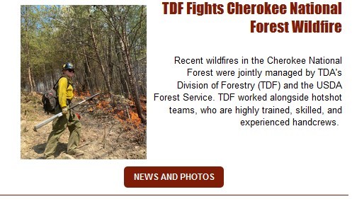 Tennessee Division of Forestry Fights Wildfires