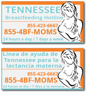 Tennessee Breastfeeding Hotline information