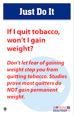 If I quit tobacco, will I gain weight?
