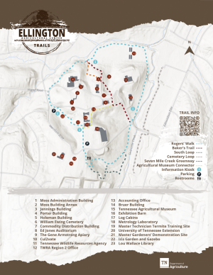 Ellington Agricultural Center - Trail Map 2021