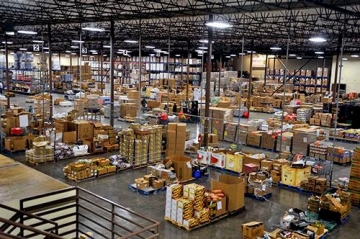 Picture of Food Warehouse with paletized commodities Picture of Food Warehouse with paletized commodities