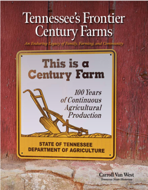 2026 Century Farms Book Cover Tennessee Frontier Century Farm book cover