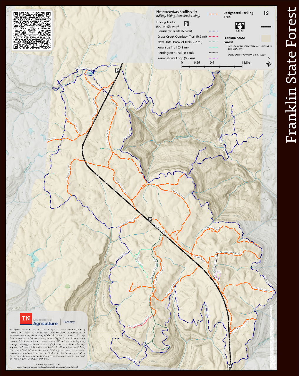 Franklin State Forest Map Franklin State Forest Map