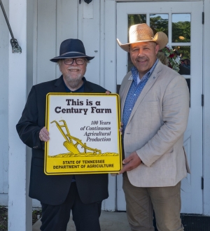Tennessee Ag Commissioner Andy Holt and Dr. Van West at Tennessee Ag Museum Century Farms Event and Book Launch in Nashville Tennessee Ag Commissioner Andy Holt and Dr. Van West at Tennessee Ag Museum Century Farms Event and Book Launch in Nashville
