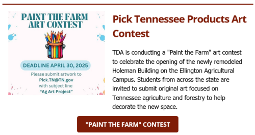Pick Tennessee Products Art Contest
