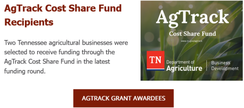 Tennessee Agricultural Businesses Selected for AgTrack Grants