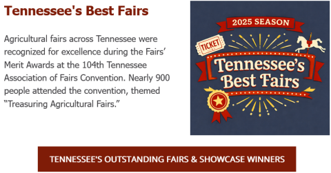 Tennessee's Outstanding Fairs Honored