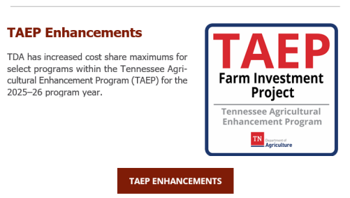Tennessee Agricultural Enhancement Program Increases Maximums for Select Programs in 2025-26