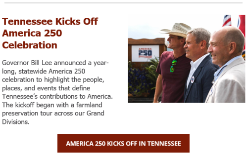 Tennessee Kicks Off America 250 Celebrations