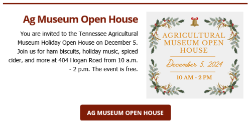 Agricultural Museum Christmas Open House