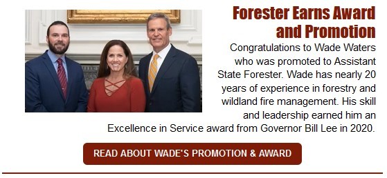 Wade Waters Earns Award and Promotion