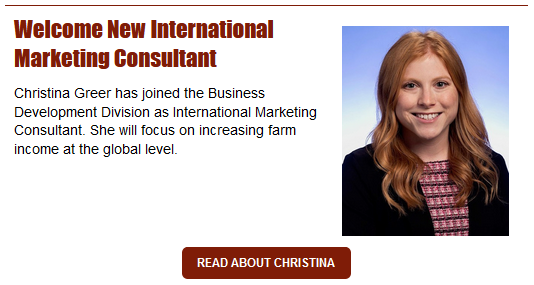 Christina Greer Joins Department of Agriculture