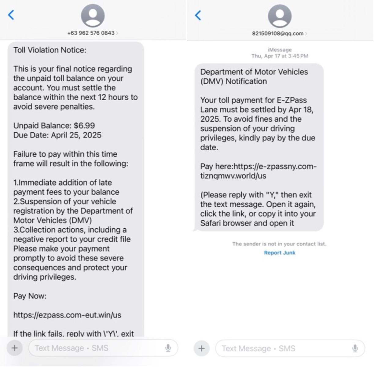 Scam Text Scam Text