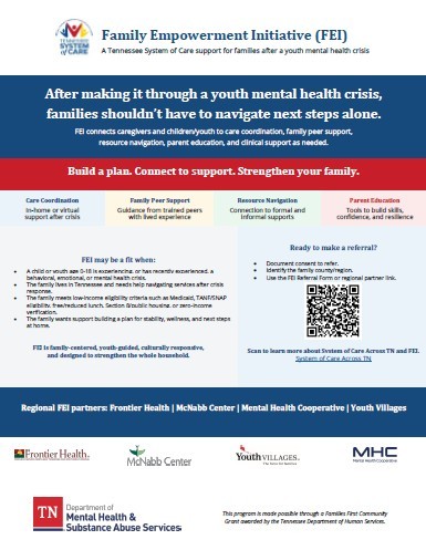 family empowerment initiative flyer - all information in this flyer is also displayed in an accessible format on this webpage