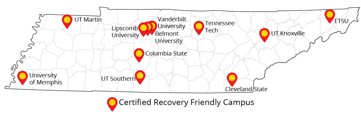 image of collegiate recovery campuses across tennessee