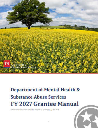FY27_Grantee_manual_cover FY27 TDMHSAS Grantee Manual Cover Page