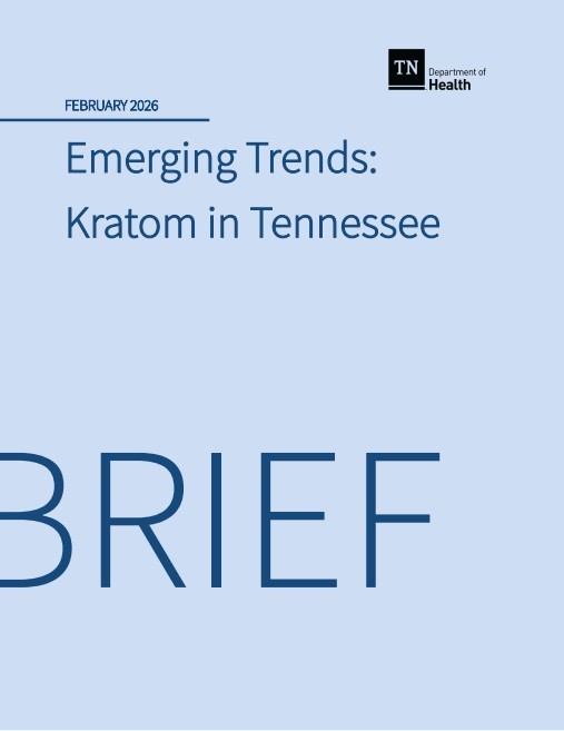 tdh_kratom_cover cover of tennssee department of health brief title "emerging trends: Kratom in Tennessee" published February 2026
