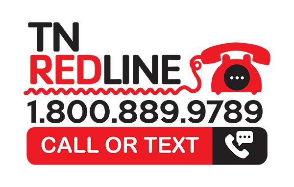 image of Tennessee REDLINE logo showing phone number 800-889-9789 and "Call or Text"