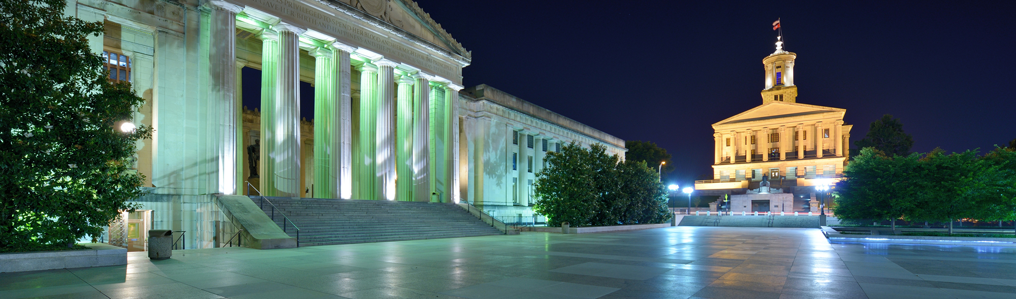 War Memorial and State Capitol Buildings