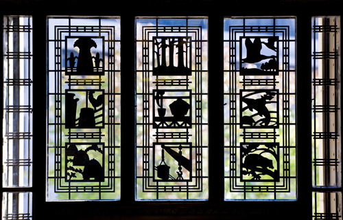 Picture of stain glass with window