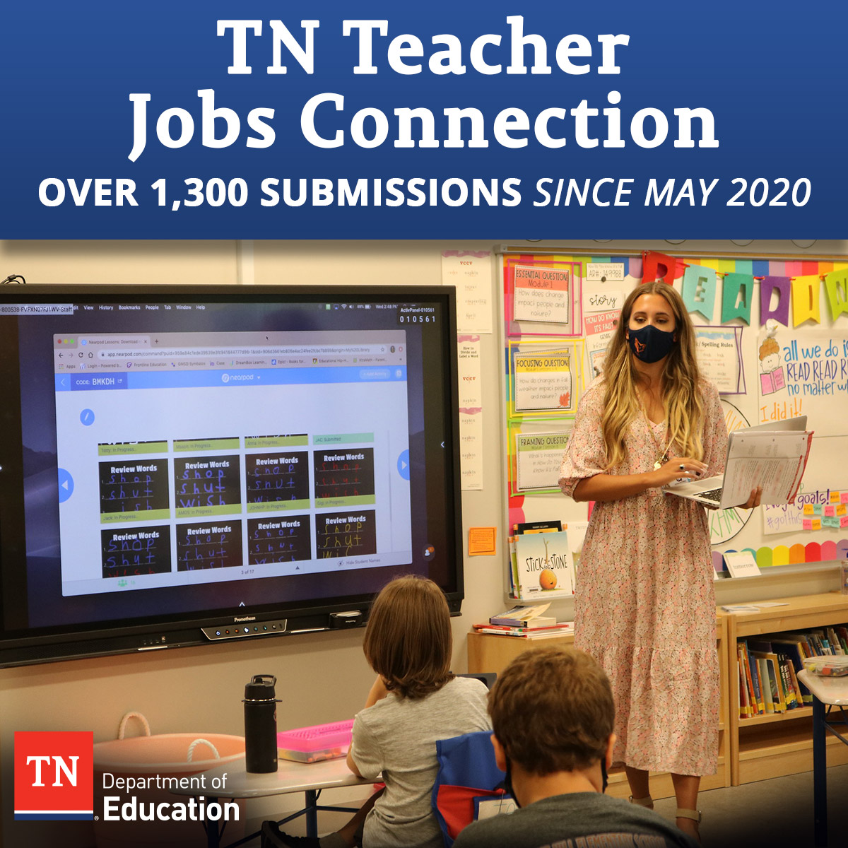 TN Teacher Jobs Connection Receives Over 1,300 Submissions Since May