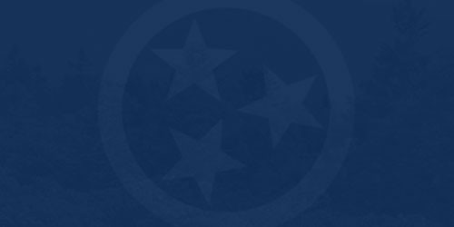 Blue background with TN state tristar