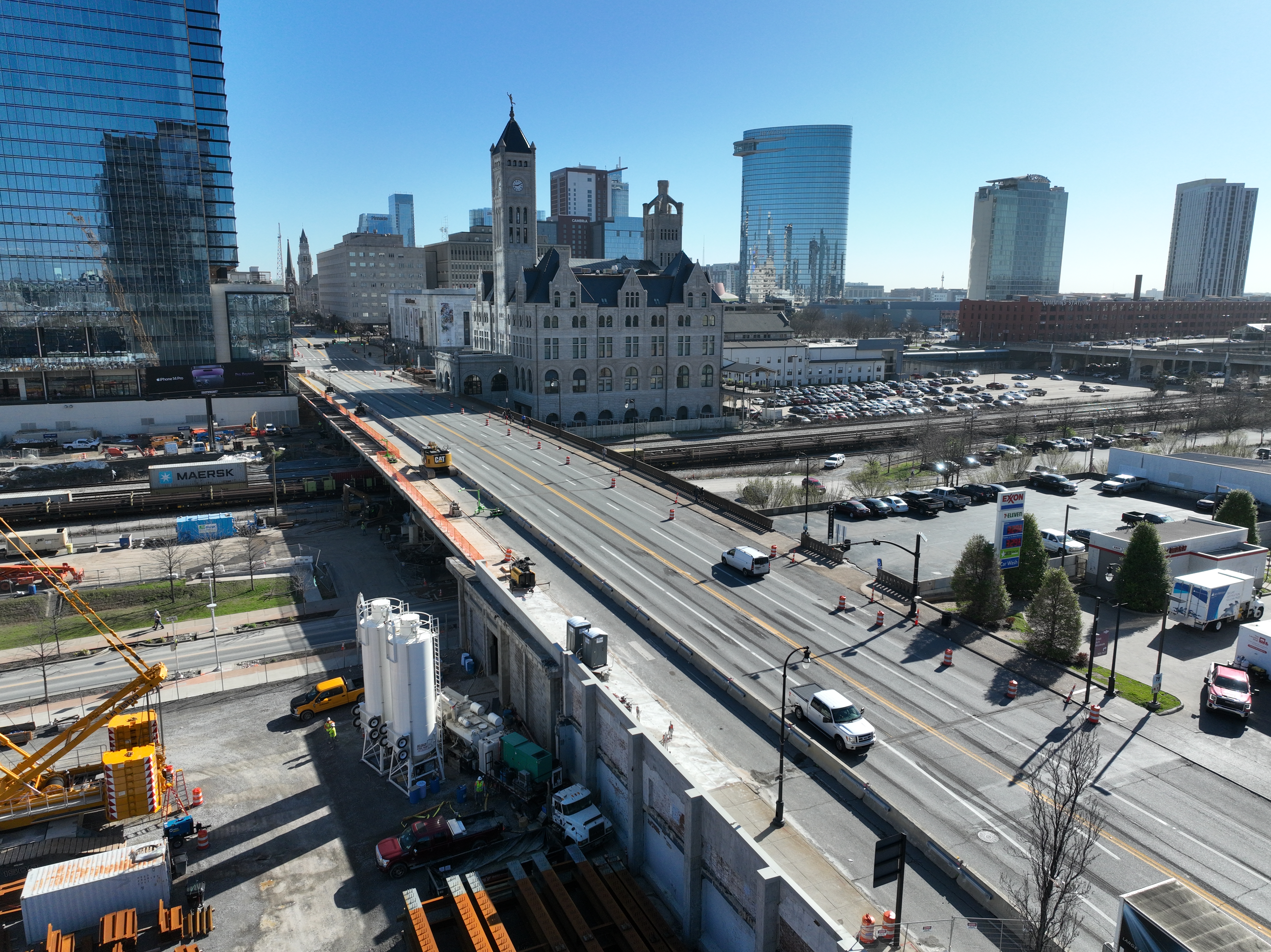Broadway bridge before demo