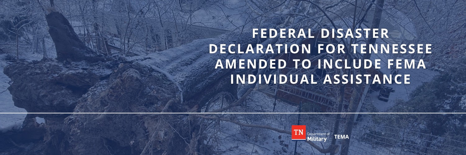 FEMA Declaration Amended to Include Individual Assistance