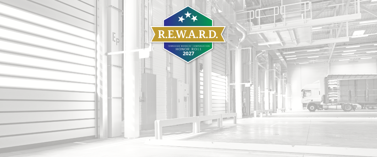 REWARD Honor Roll logo in front of a clean warehouse.