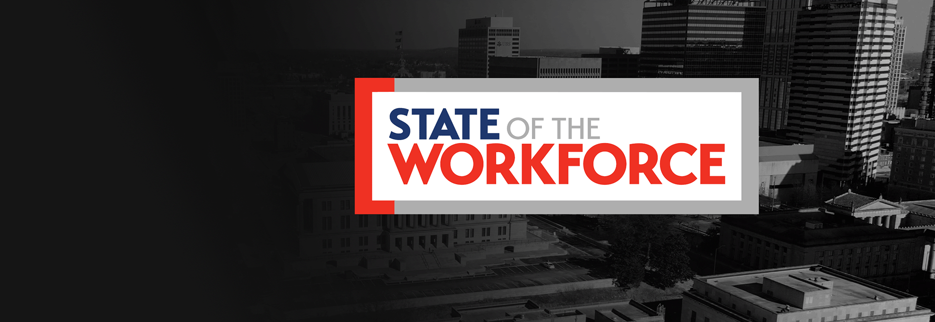 State of the Workforce logo on top of Nashville skyline