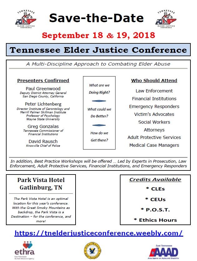 2018 Tennessee Elder Justice Conference