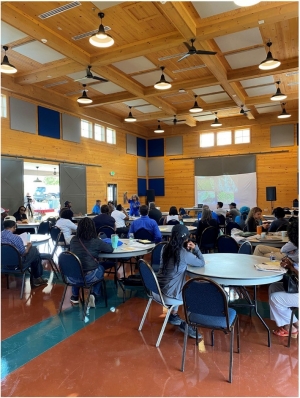 Picture taken during one of the education sessions.