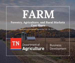 Tennessee Department of Agriculture Forestry, Agriculture, and Rural Markets Cost Share Program