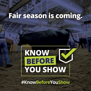 Tennessee Department of Agriculture Animal Health "Know Before You Show" Livestock Health Campaign