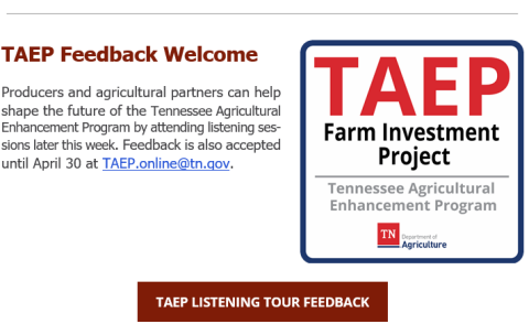 Tennessee Farmers Invited to Help Guide the Future of Cost-Share Program