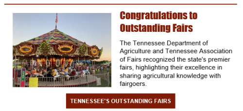 Tennessee's Outstanding Fairs Honored