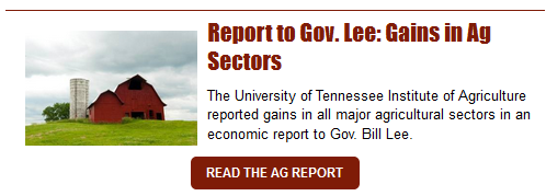 Ag Sector Report to Govenor Bill Lee