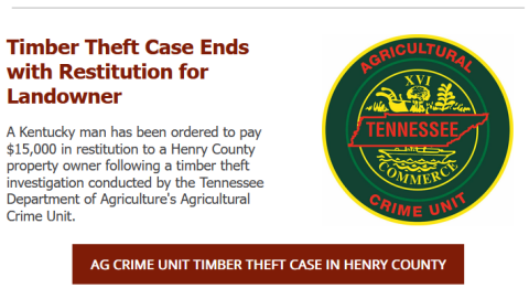 Timber Theft Case Ends with Restitution for Henry County Landowner
