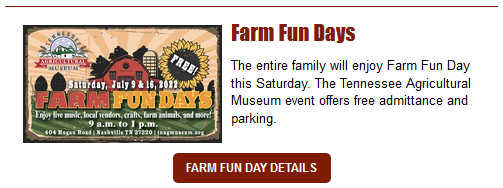 Tennessee Ag Museum Farm Fun Days