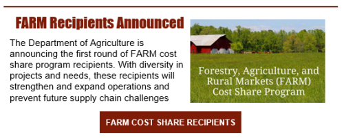FARM Recipients Announced