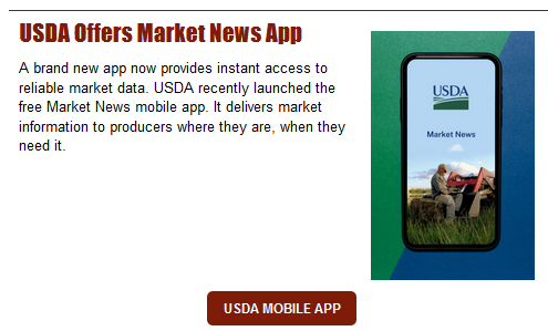 USDA Offers Market News App