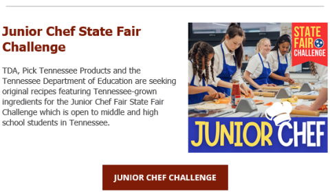 Junior Chef State Fair Challenge