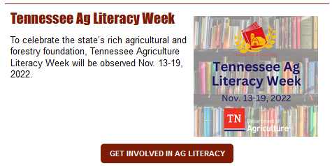 Tennessee Agriculture Literacy Week