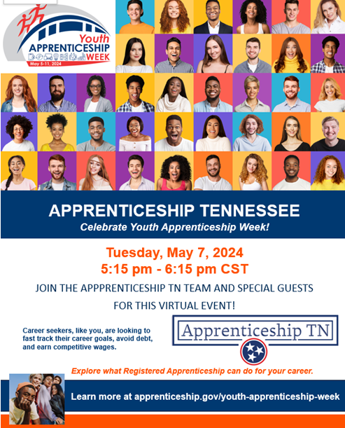 Youth Apprenticeship Week Virtual Event is Tuesday, May 7