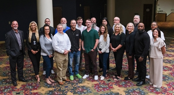 Most of the Project Lifeline Coordinators pictured at a conference in October 2025.