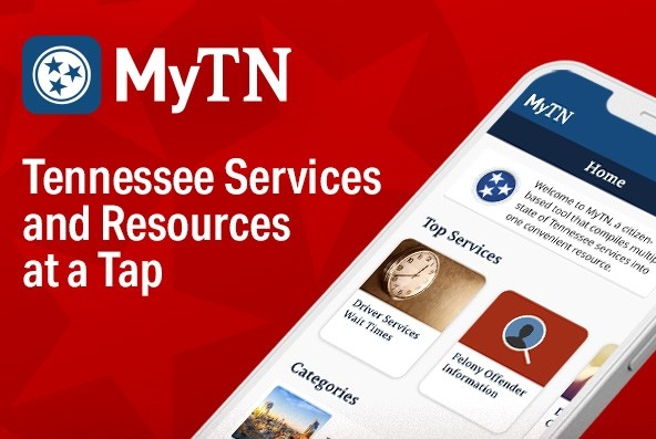 Photo of a phone with the MyTN application