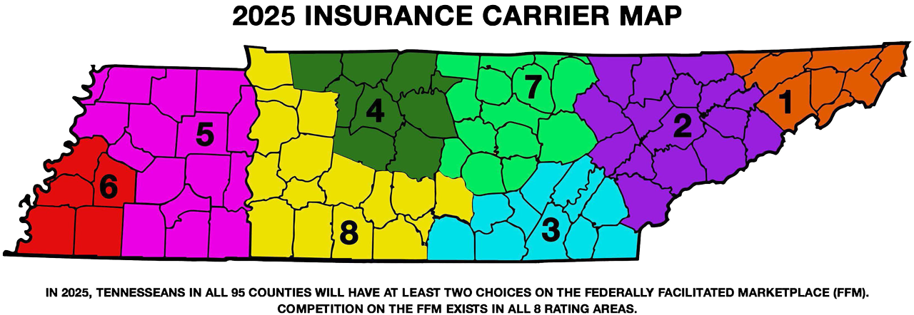 ACA Insurance Carrier Map with link to pdf
