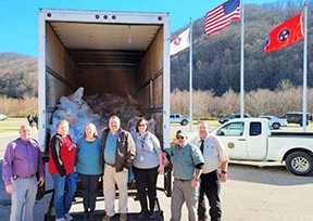 MCCX Staff With Truck Loaded With Angel Tree Gifts